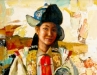 Chingis T. - A dancer - Oil on canvas - 99x53 cm